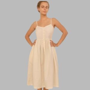 Mollusk California Surf Shop Cream Luna Dress